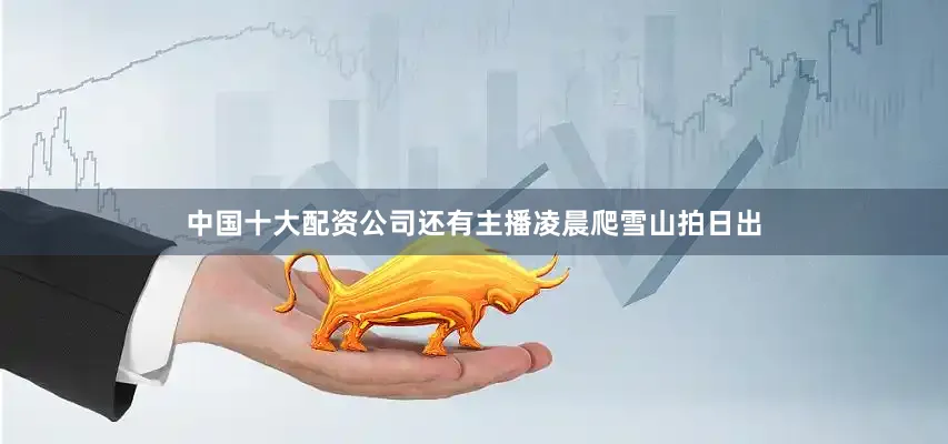 中国十大配资公司还有主播凌晨爬雪山拍日出